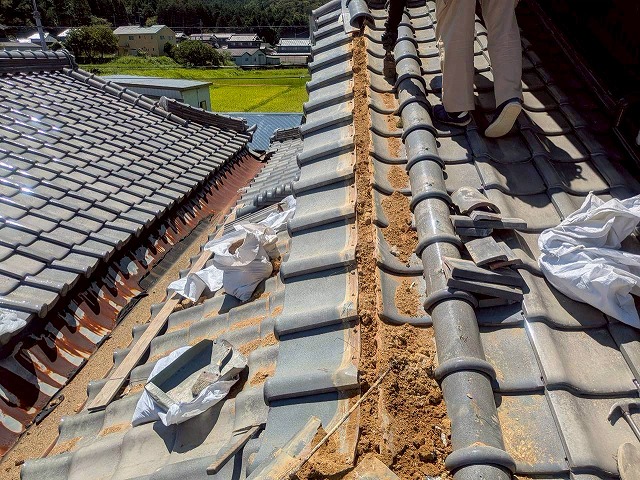 加古川市　風切丸　熨斗瓦　飛散　丸瓦